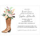 Floral Boot Invitations Image 5 of 5